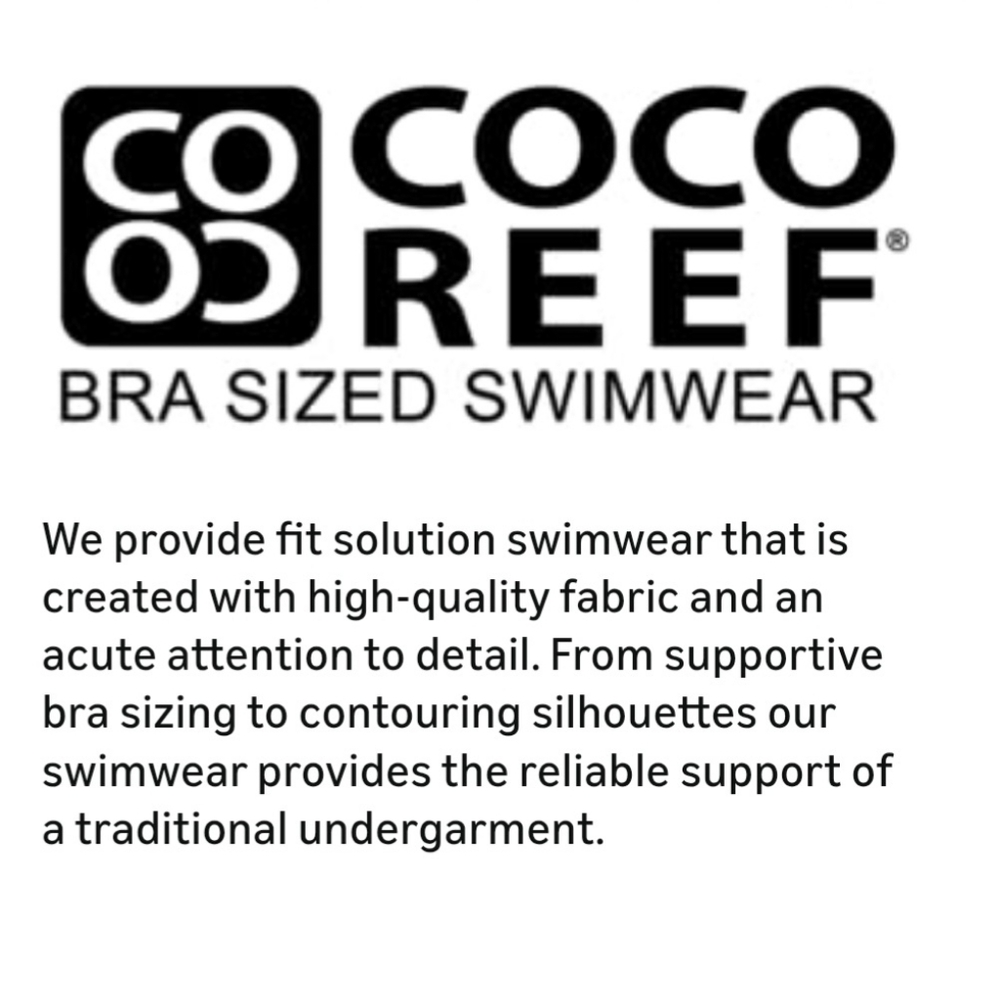 ( COCO REEF ) Bra Sized Allover Slimming One-Piece Swimsuit, 34DD (M - L) - Picture 8 of 16